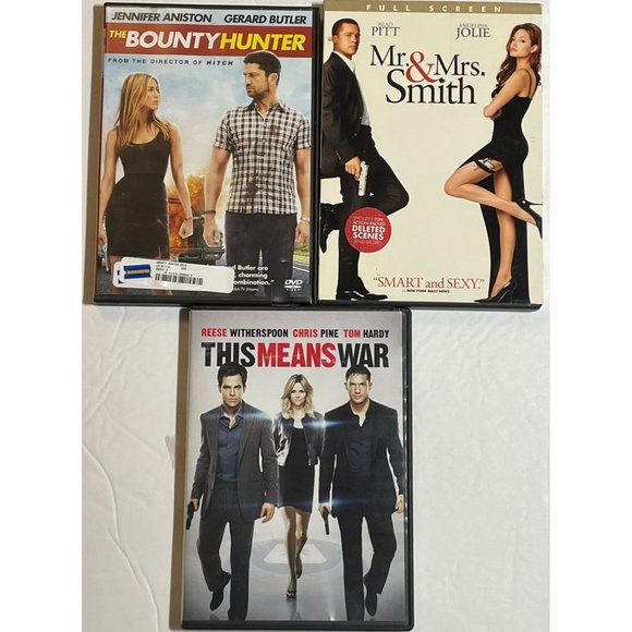 DVDs Action Romance Lot of 3 PG 13 Jennifer Aniston Brad Pitt Reese Witherspoon - Picture 2 of 3